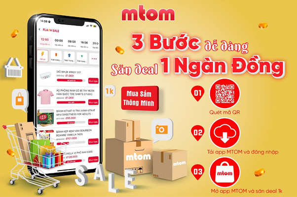 3 bước dễ dàng săn deal 1k trên sàn TMĐT MTOM
